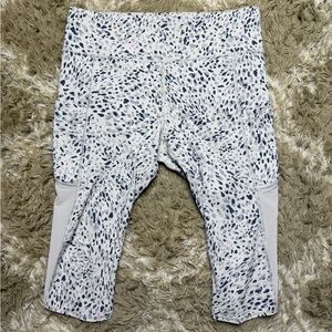 Athleta Spotty All In-Crop Snow Leopard Leggings